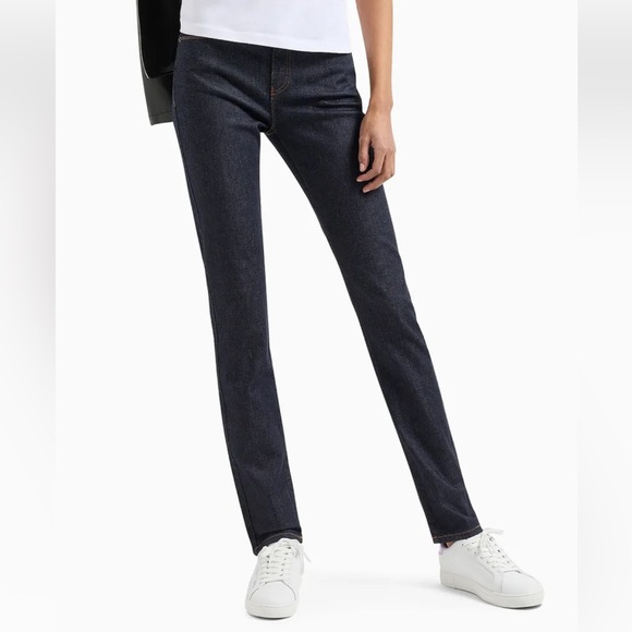 Armani Jeans Denim - NWT Armani Skinny Slim Jeans Black Denim, Size 26
